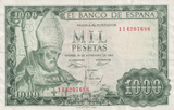 1965 1000 PESTAS BANKNOTE SPAIN REF-1572 - WORLD BANKNOTES - Cambridgeshire Coins