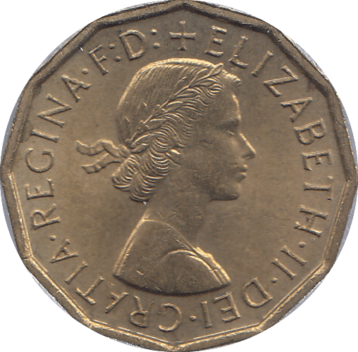1965 BRASS THREEPENCE ( UNC ) - THREEPENCE - Cambridgeshire Coins