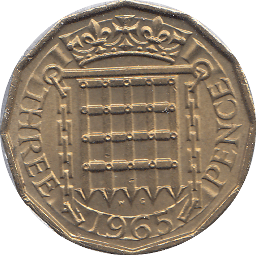 1965 BRASS THREEPENCE ( UNC ) - THREEPENCE - Cambridgeshire Coins