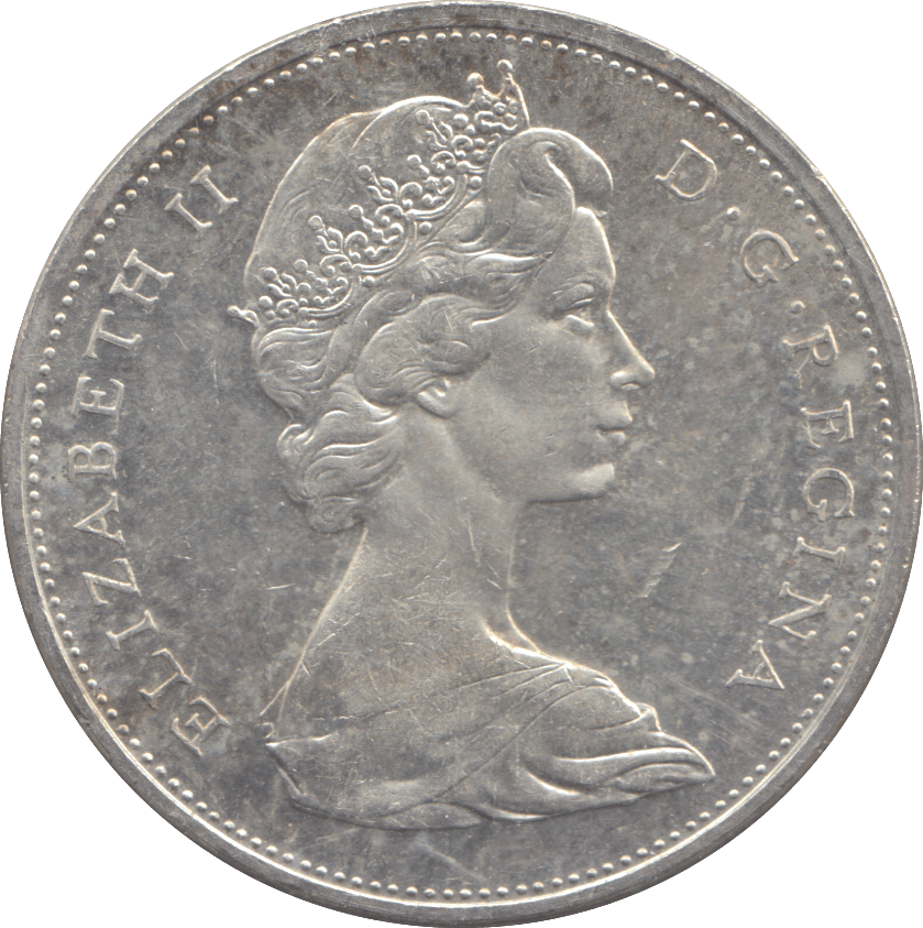 1965 CANADA SILVER DOLLAR - WOLRD SILVER COINS - Cambridgeshire Coins