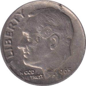 1965 DIME USA - WORLD COINS - Cambridgeshire Coins