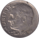 1965 DIME USA - WORLD COINS - Cambridgeshire Coins