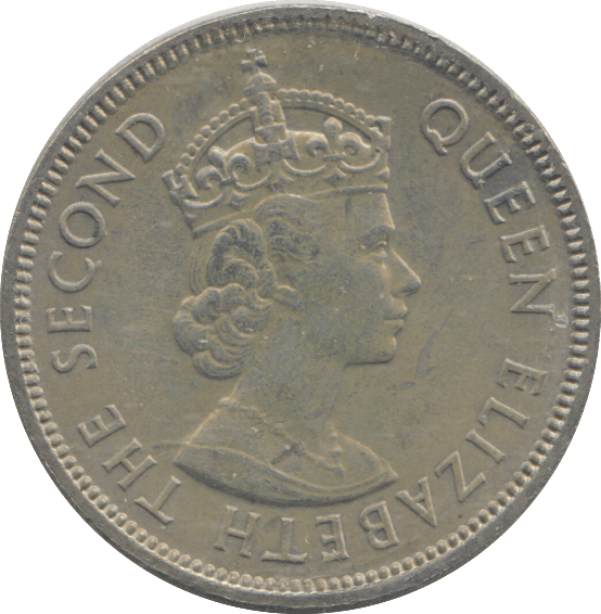 1965 FIFTY CENTS HONG KONG - WORLD COINS - Cambridgeshire Coins