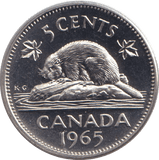 1965 FIVE CENTS CANADA - WORLD COINS - Cambridgeshire Coins
