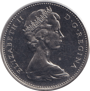 1965 FIVE CENTS CANADA - WORLD COINS - Cambridgeshire Coins