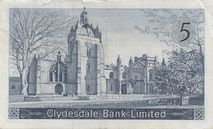 1965 FIVE POUND CLYDESDALE BANK BANKNOTE REF SCOT - 75 - World Banknotes - Cambridgeshire Coins