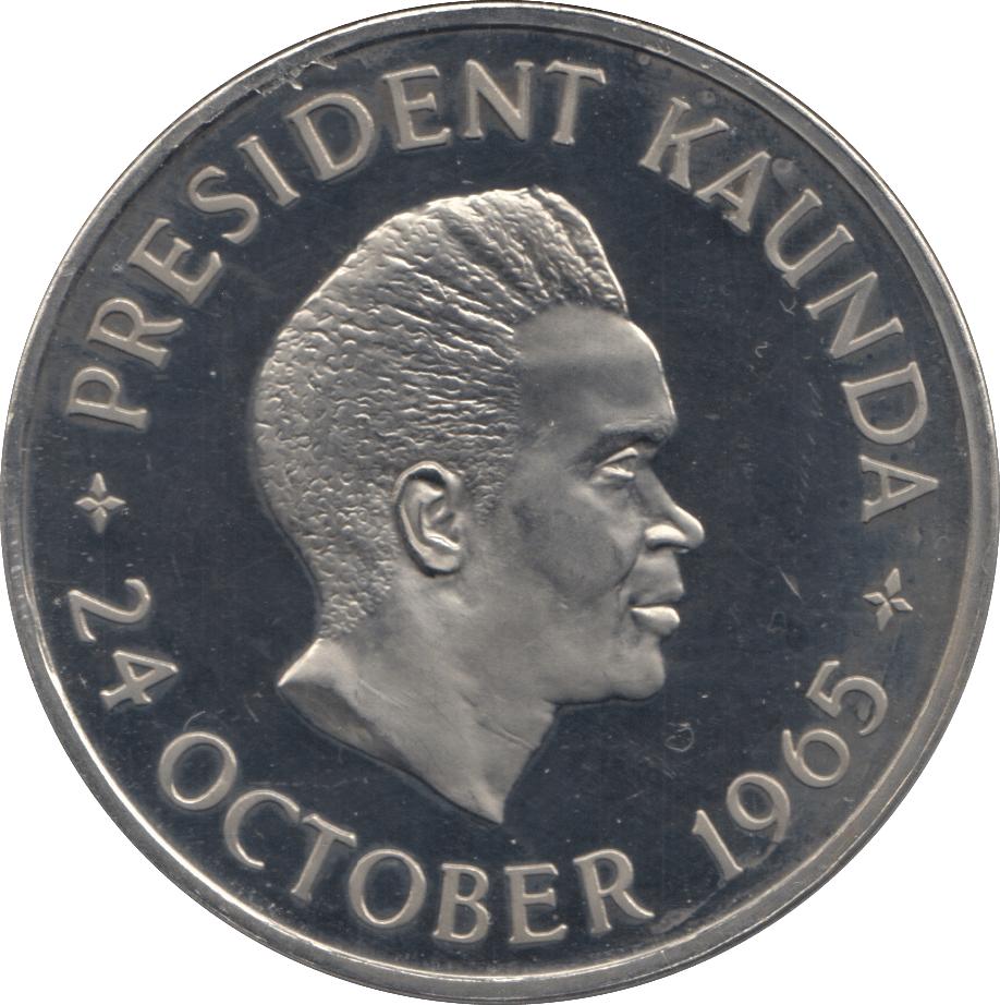 1965 FIVE SHILLINGS ZAMBIA - WORLD COINS - Cambridgeshire Coins