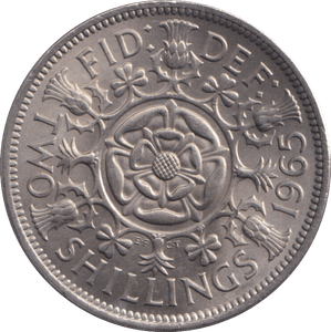 1965 FLORIN ( UNC ) - FLORIN - Cambridgeshire Coins
