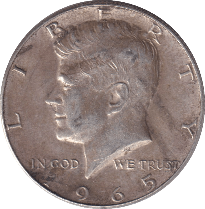 1965 HALF DOLLAR USA - WORLD COINS - Cambridgeshire Coins