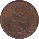 1965 PENNY ELIZABETH II ( UNC ) - PENNY - Cambridgeshire Coins