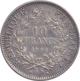 1965 SILVER 10 FRANC FRANCE - SILVER WORLD COINS - Cambridgeshire Coins