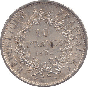 1965 SILVER 10 FRANCS FRANCE 2 - SILVER WORLD COINS - Cambridgeshire Coins