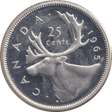 1965 SILVER 25 CENTS - SILVER WORLD COINS - Cambridgeshire Coins