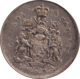 1965 SILVER 50 CENTS CANADA - SILVER WORLD COINS - Cambridgeshire Coins
