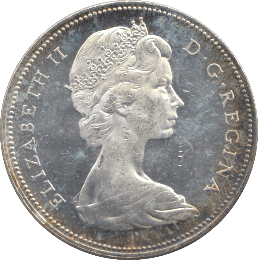 1965 SILVER CANADA DOLLAR - SILVER WORLD COINS - Cambridgeshire Coins