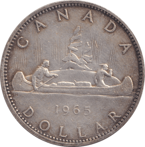 1965 SILVER DOLLAR CANADA - SILVER WORLD COINS - Cambridgeshire Coins