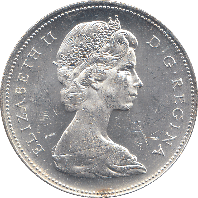 1965 SILVER DOLLAR CANADA - SILVER WORLD COINS - Cambridgeshire Coins