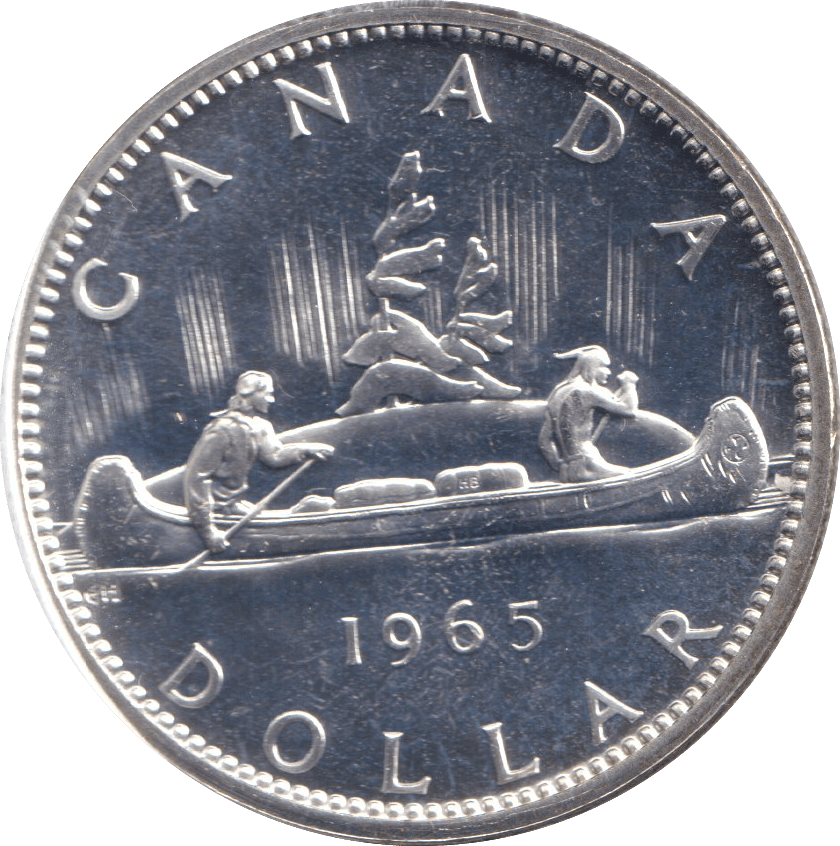 1965 SILVER DOLLAR CANADA - SILVER WORLD COINS - Cambridgeshire Coins