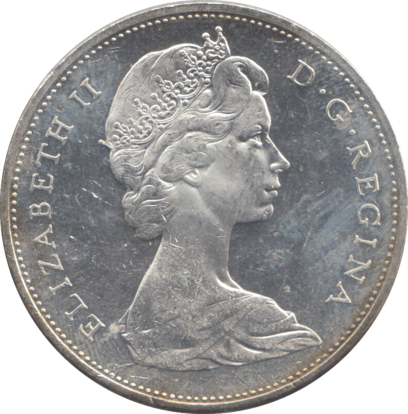 1965 SILVER DOLLAR CANADA - SILVER WORLD COINS - Cambridgeshire Coins