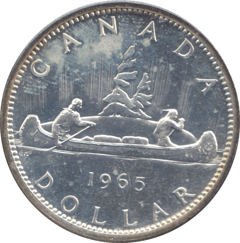 1965 SILVER DOLLAR CANADA - SILVER WORLD COINS - Cambridgeshire Coins