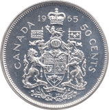 1965 SILVER FIFTY CENTS CANADA - SILVER WORLD COINS - Cambridgeshire Coins