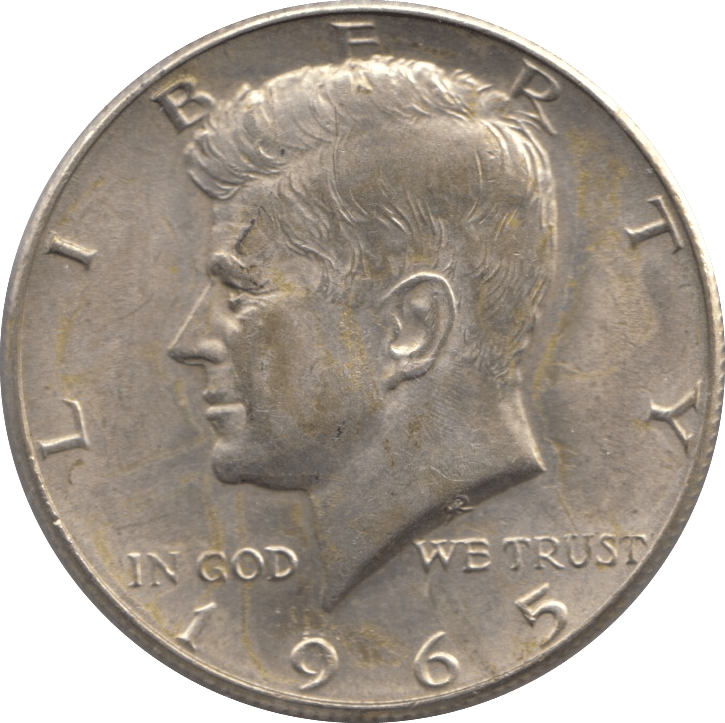 1965 SILVER HALF DOLLAR USA - SILVER WORLD COINS - Cambridgeshire Coins