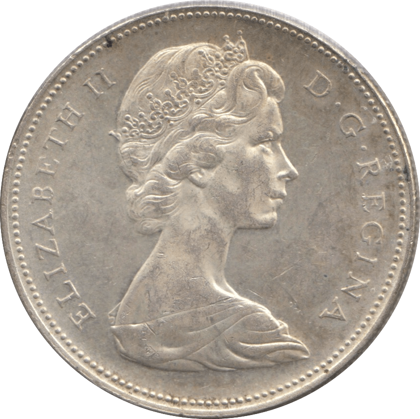 1965 SILVER ONE DOLLAR CANADA - SILVER WORLD COINS - Cambridgeshire Coins