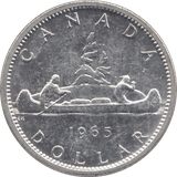 1965 SILVER ONE DOLLAR CANADA - SILVER WORLD COINS - Cambridgeshire Coins