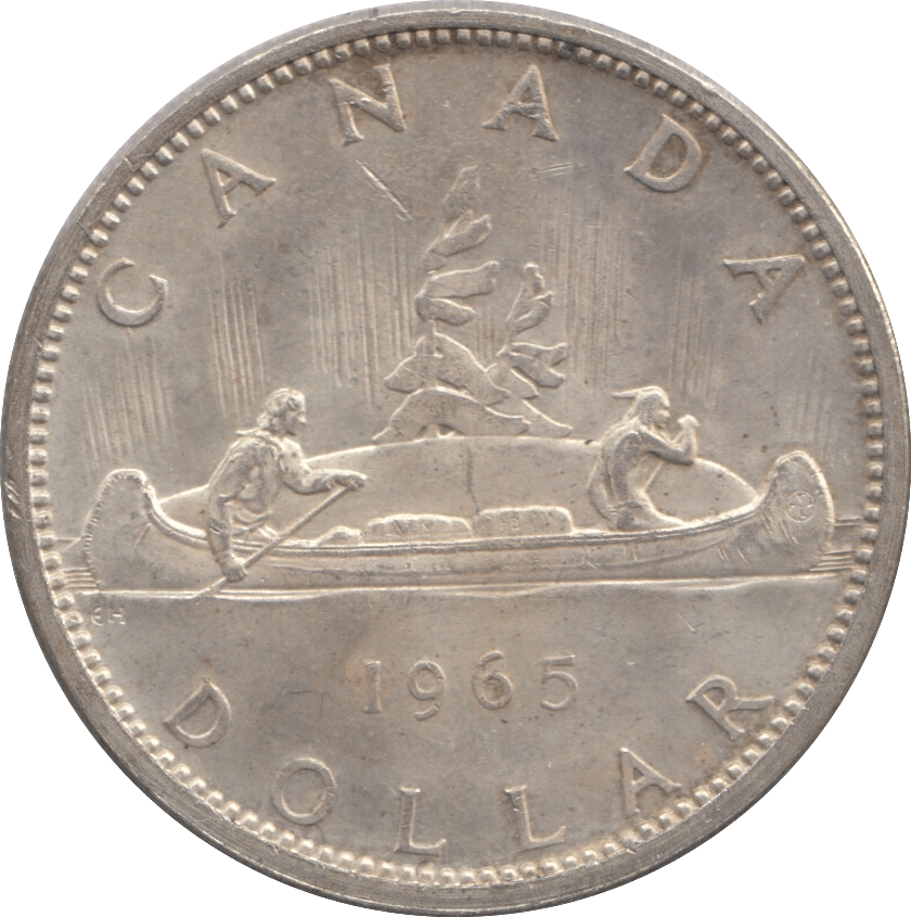 1965 SILVER ONE DOLLAR CANADA - SILVER WORLD COINS - Cambridgeshire Coins