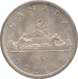 1965 SILVER ONE DOLLAR CANADA - SILVER WORLD COINS - Cambridgeshire Coins