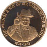 1965 SIR WINSTON CHURCHILL MEDALLION - WORLD COINS - Cambridgeshire Coins