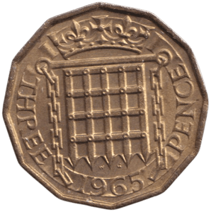 1965 THREEPENCE ( UNC ) - THREEPENCE - Cambridgeshire Coins