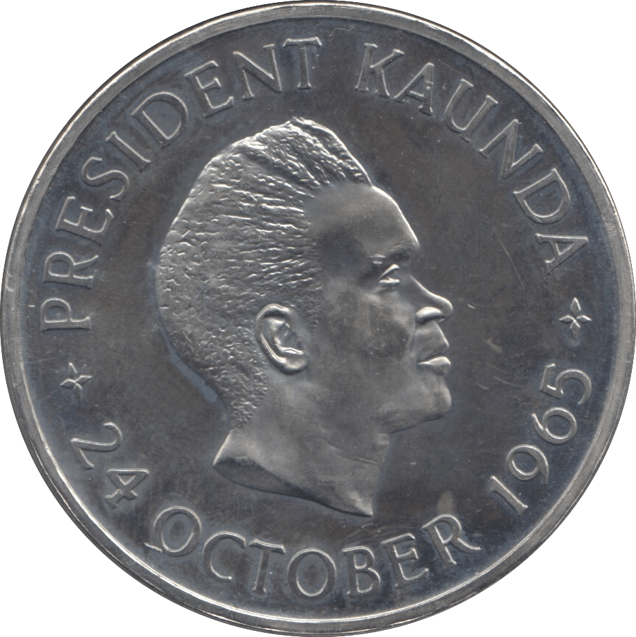 1965 ZAMBIA 5 SHILLINGS - WORLD COINS - Cambridgeshire Coins