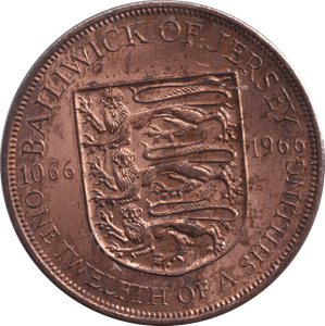 1966 1/12 SHILLING - PENNY - Cambridgeshire Coins