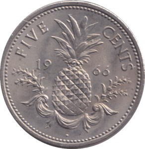 1966 5 CENTS BAHAMAS - WORLD COINS - Cambridgeshire Coins