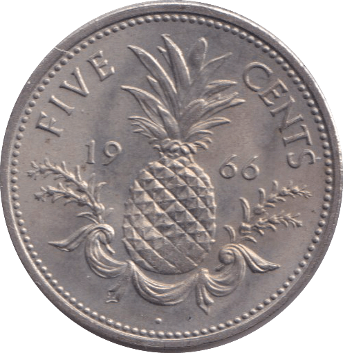 1966 5 CENTS BAHAMAS - WORLD COINS - Cambridgeshire Coins