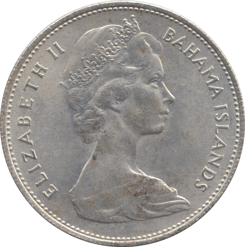 1966 BAHAMA DOLLAR - WORLD COINS - Cambridgeshire Coins