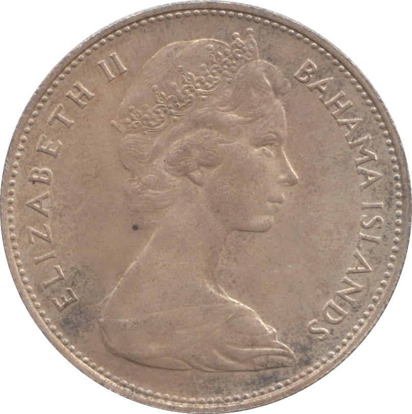 1966 BAHAMAS SILVER DOLLAR - WOLRD SILVER COINS - Cambridgeshire Coins