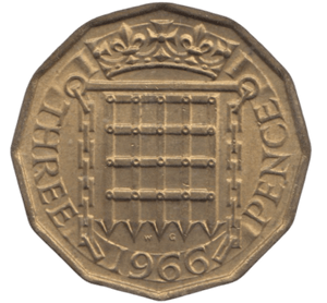 1966 BRASS THREEPENCE ( UNC ) - THREEPENCE - Cambridgeshire Coins