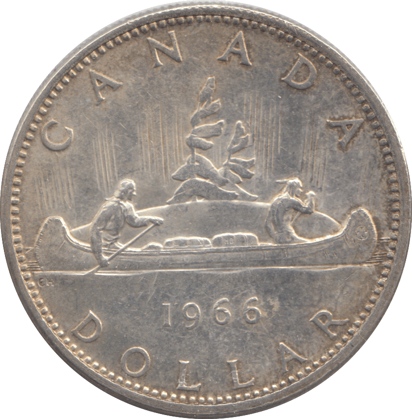 1966 CANADA DOLLAR - SILVER WORLD COINS - Cambridgeshire Coins