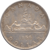 1966 CANADA SILVER ONE DOLLAR - SILVER WORLD COINS - Cambridgeshire Coins