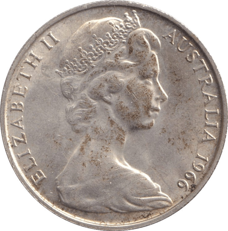1966 FIFTY CENTS AUSTRALIA - SILVER WORLD COINS - Cambridgeshire Coins