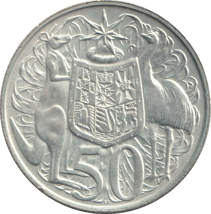 1966 FIFTY CENTS AUSTRALIA - WORLD COINS - Cambridgeshire Coins