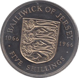 1966 FIVE SHILLINGS ( PROOF ) - WORLD COINS - Cambridgeshire Coins
