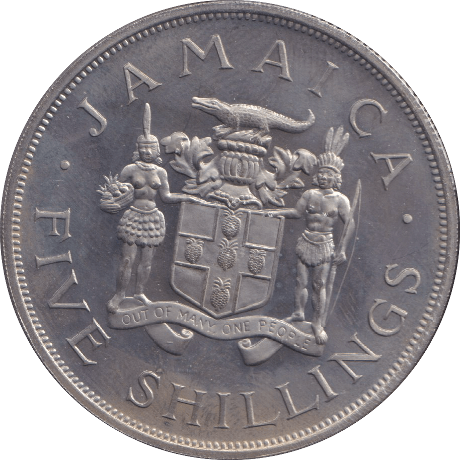 1966 FIVE SHILLINGS UNC - WORLD COINS - Cambridgeshire Coins