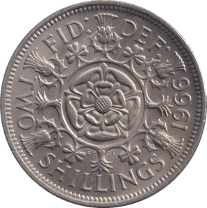 1966 FLORIN ( UNC ) - FLORIN - Cambridgeshire Coins