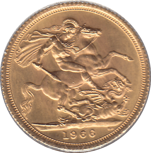1966 GOLD SOVEREIGN ( AUNC ) - Sovereign - Cambridgeshire Coins
