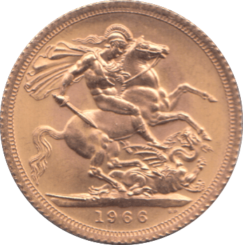 1966 GOLD SOVEREIGN ( UNC ) - SOVEREIGN - Cambridgeshire Coins