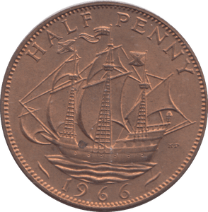 1966 HALF PENNY ( BU ) - HALFPENNY - Cambridgeshire Coins