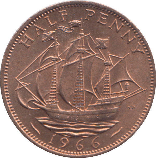 1966 HALFPENNY ( UNC ) - HALFPENNY - Cambridgeshire Coins
